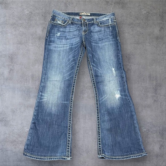 Buckle Women's Blue Boot Cut Jeans 30x31 1/2 NWT - Picture 2 of 13